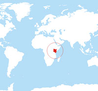 Map location of Kenya
